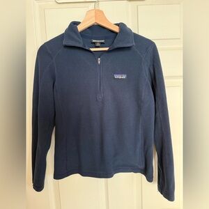 Patagonia Navy Blue Fleece quarter zip
